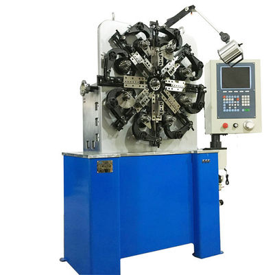 Macchina d'avvolgimento della primavera blu di CNC, piccola certificazione piana del CE della bobinatrice della bobina