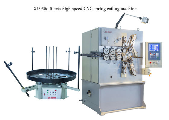La macchina d'avvolgimento della primavera ad alta velocità di CNC di XD-660 6-Axis per la fabbricazione balza precisione