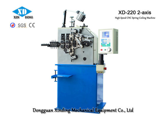 XD-220 che fa le varie molle di compressione di precisione all'interno dei diametri 0,5 - 2.0mm del cavo