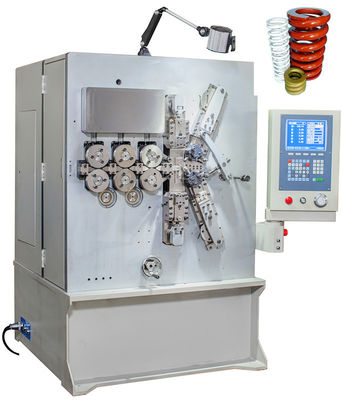 Grande macchina d'avvolgimento automatizzata della molla di compressione di CNC con sei bianchi grigi di asse